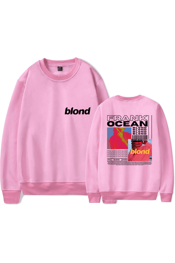 Frank Ocean Merch Sweatshirt Blond Blonde Album Cover Hoodie Long-sleeve Fashion Hip Hop Rapper Unisex Men Women Tracksuit Pullover Streetwear Coat