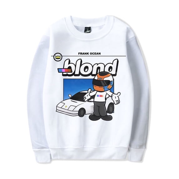 Frank Ocean Merch Sweatshirt Blood Bloode Cartoon Racers Hoodie Long-sleeve Fashion Hip Hop Rapper Unisex Men Women Tracksuit Pullover Coat