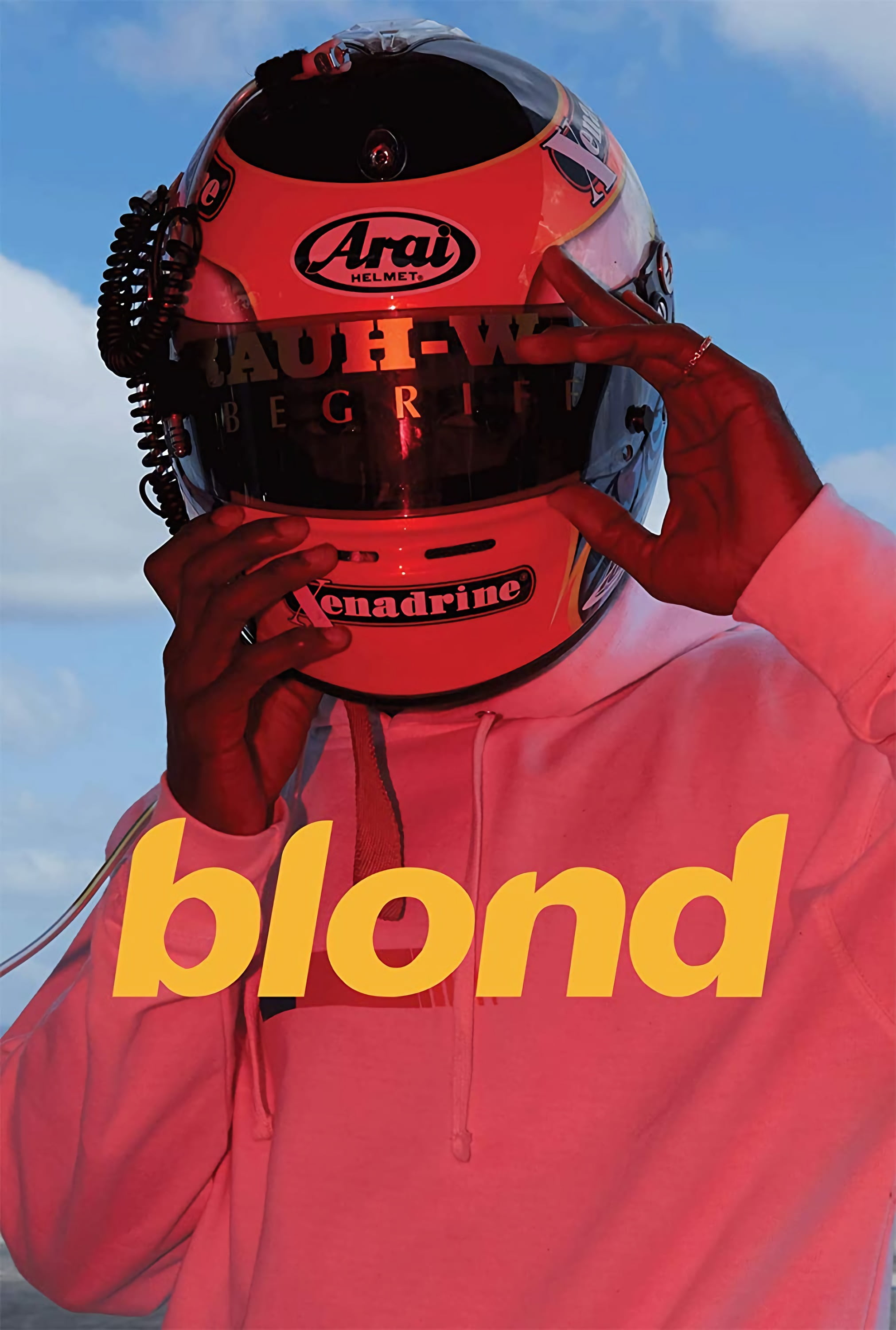 Frank Ocean Moto Blond Album Cover Music Poster, Channel, Blonde