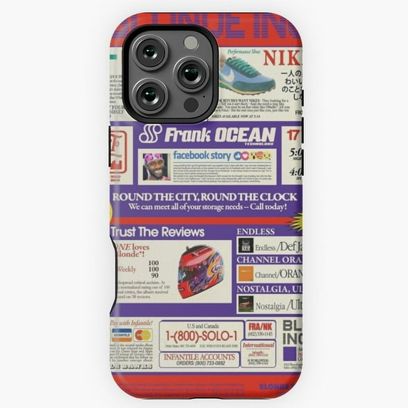 Frank Ocean Music Singer Fan Art Phone Case for iPhone 16 15 14 13 12 11 Pro Max - Creative Phone M97