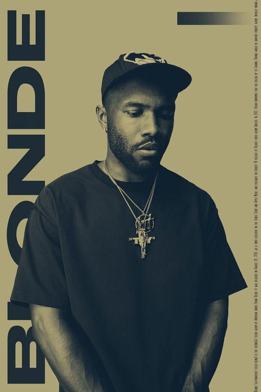Frank Ocean Poster Wall Decor Gifts 12 x 18 inch(30cm x 46cm) Frameless - Blonde