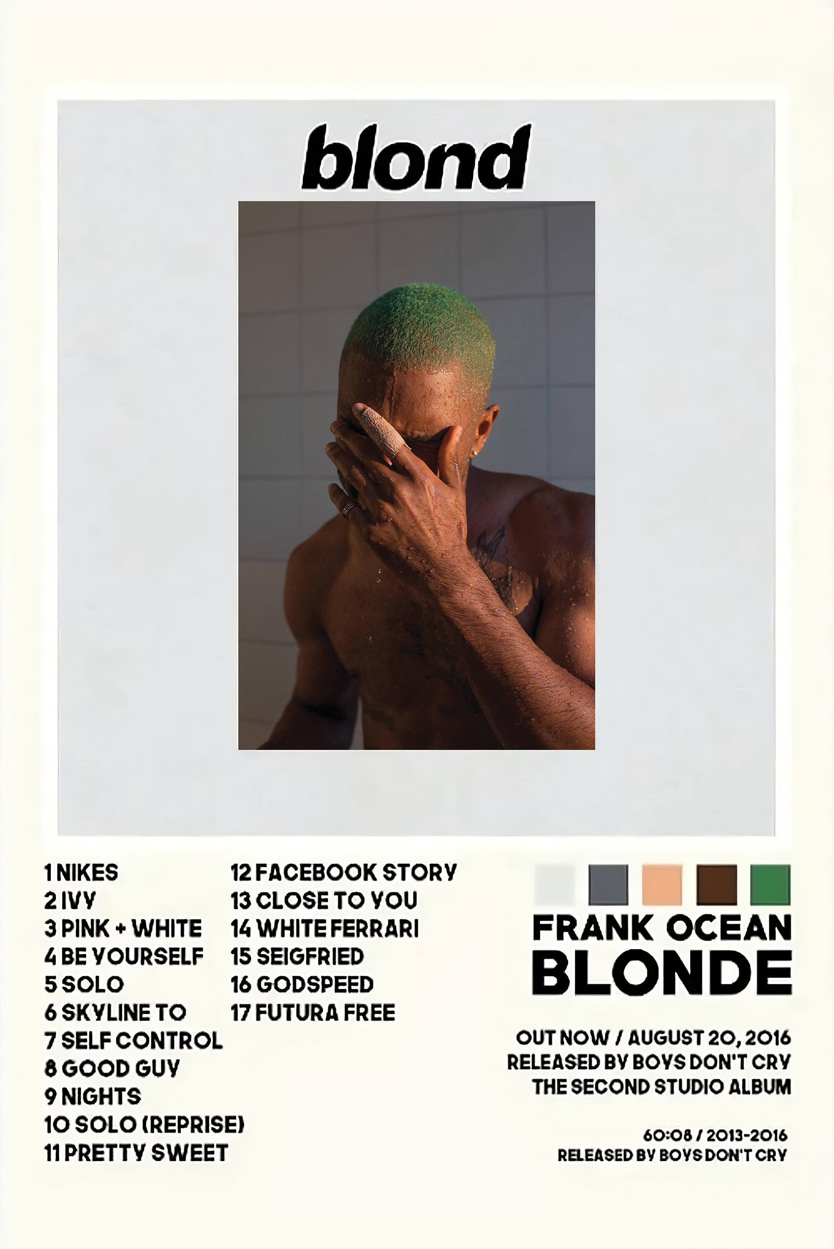Frank Ocean Posters Blonde Album Cover Poster Cool Botswana Ubuy Frank Ocean Posters Blonde Album Cover Poster Cool Botswana Ubuy