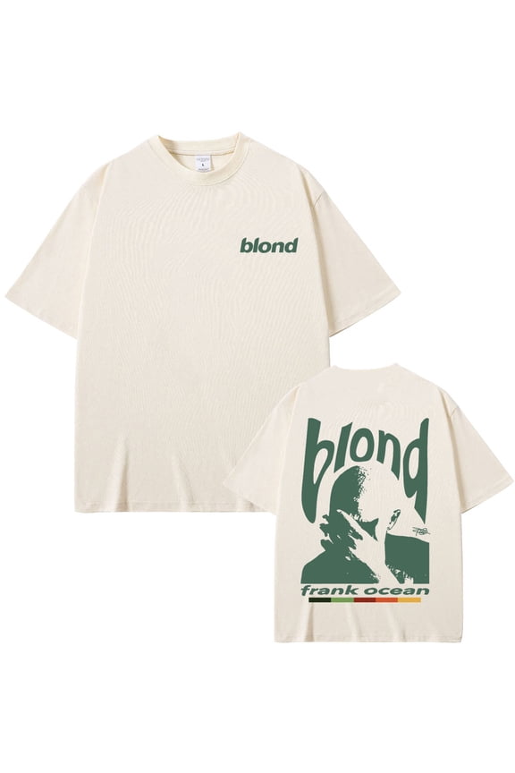 Frank Rapper Ocean T Shirts Franks New pattern Cotton Tshirts Popular T-Shirts Women Men Blond Tees Short Sleeve Top