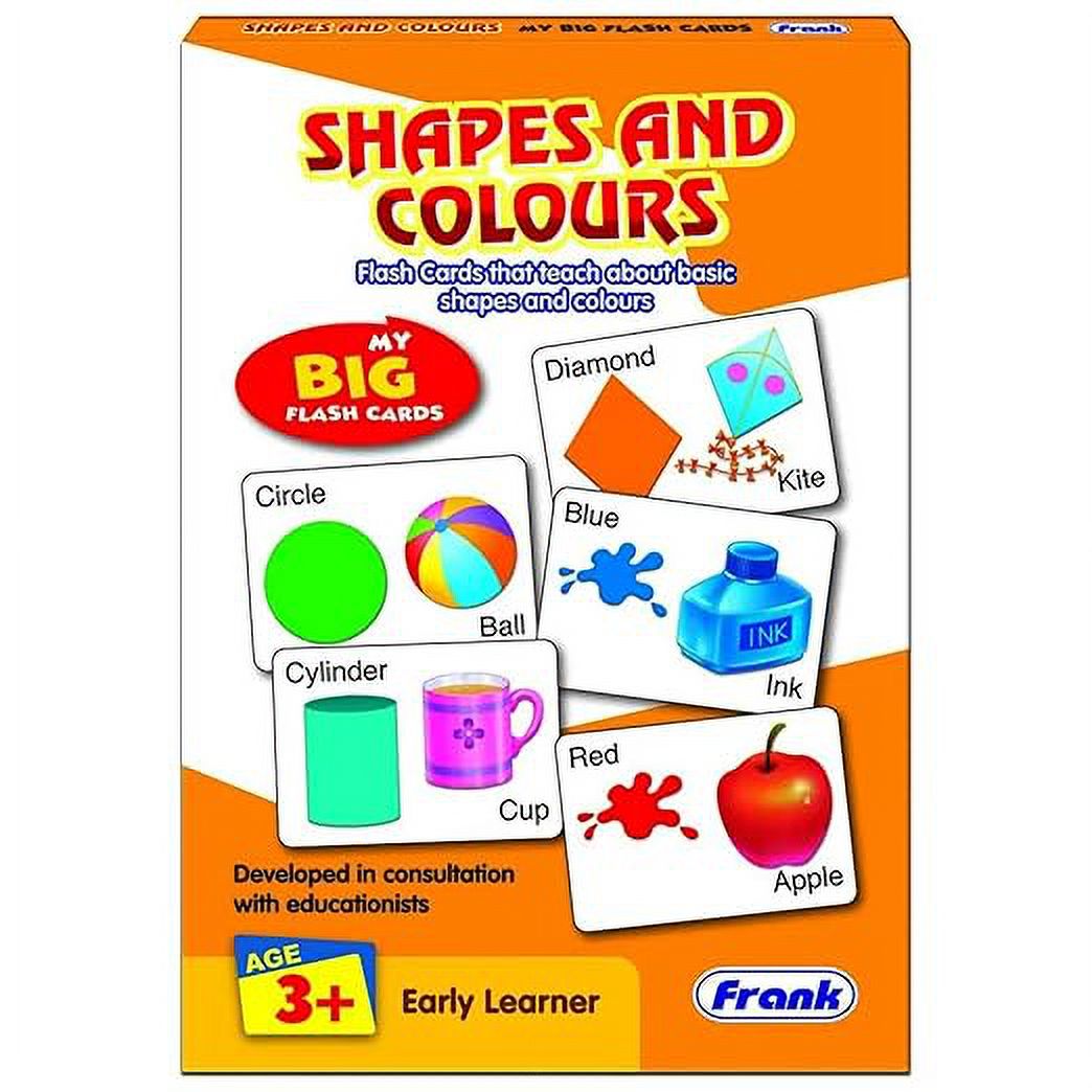 Frank Shapes and Colors My Big Flash Cards for 3 Year Old Kids & Above