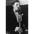 thumbnail image 1 of Frank Sinatra B&w 24x36 Poster Very Young at Microphone, 1 of 1