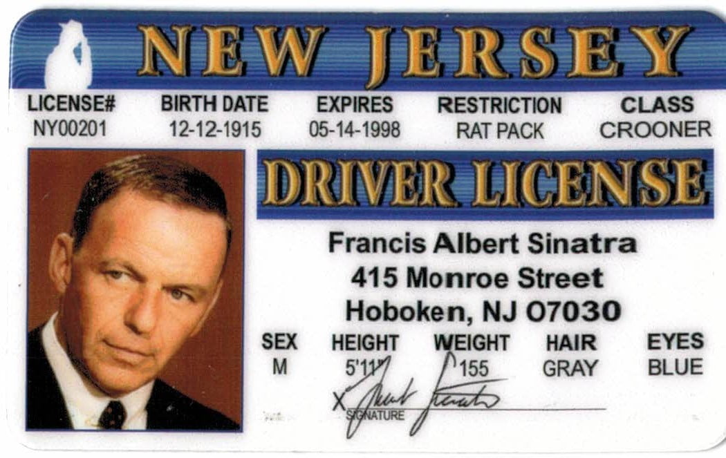 Novelty Drivers License