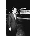thumbnail image 1 of Frank Sinatra Ocean's Eleven B&W classic on Las Vegas Strip with Sahara Hotel in background 24x36 Poster, 1 of 1