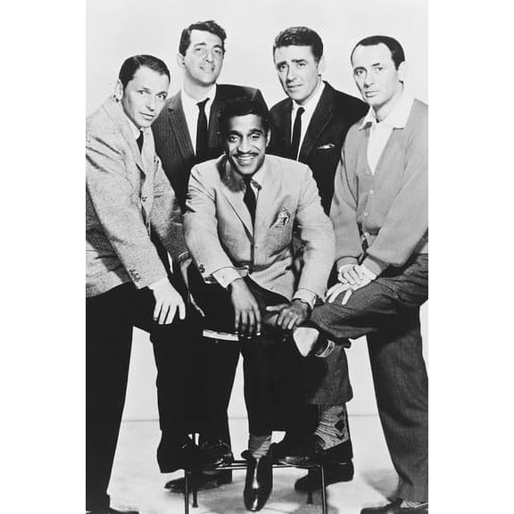 Frank Sinatra Ocean's Eleven classic Cast Studio pose Frank Sinatra Dean Martin Sammy Davis Jnr Peter Lawford Joey Bishop 24x36 Poster