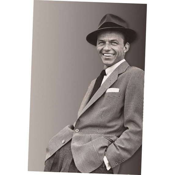 Frank Sinatra Poster Suit Fedora 24In x36In Art Poster 24x36 Multi-Color Square Adults Best Posters