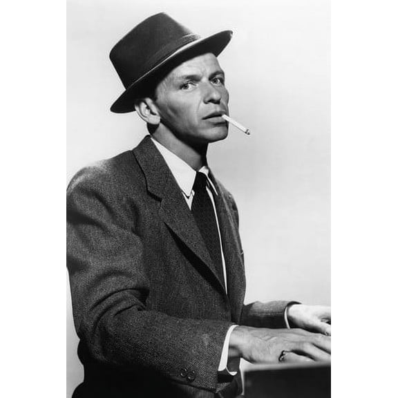 Frank Sinatra in Young at Heart crooning at piano cigarette in mouth 24x36 Poster