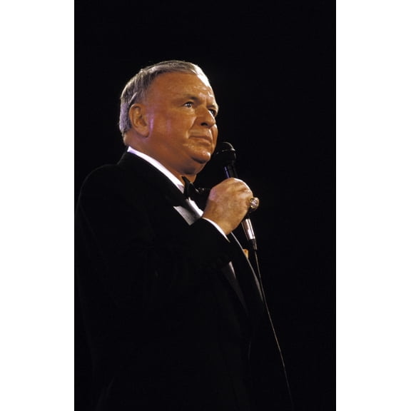 Frank Sinatra performing on stage Photo Print  (24 x 30)