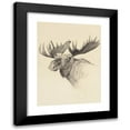thumbnail image 1 of Frank Tenney Johnson 11x14 Black Modern Framed Museum Art Print Titled - Moose Head (1903), 1 of 5
