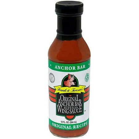 Frank & Teressa's Medium Recipe Buffalo Wing Sauce, 12 fl oz, (Pack of 6)