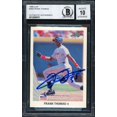 Frank Thomas Autographed 1990 Leaf Rookie Card 300 Chicago White Sox