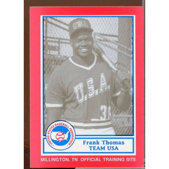 Frank Thomas Minors Rookie Card 1990 Pan Am Team USA Red BDK #23