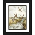 thumbnail image 1 of Frank Weston Benson 14x18 Black Ornate Wood Framed Double Matted Museum Art Print Titled - Rising Mallard (1922-1926), 1 of 5