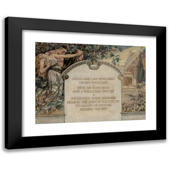 Frank Xavier Leyendecker 24x19 Black Modern Framed Museum Art Print Titled - The Abolishing of Death, Cosmopolitan Commission (1919)