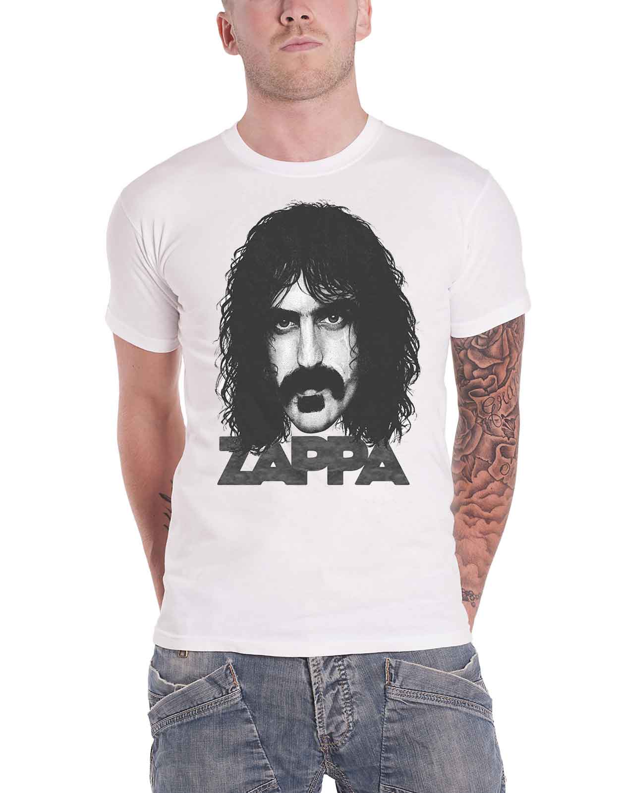 Frank Zappa Big Face Portait T Shirt - Walmart.com