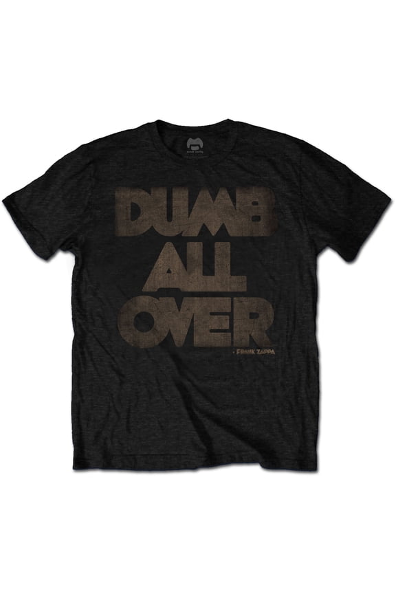 Frank Zappa Unisex T-Shirt Dumb All Over (Medium)