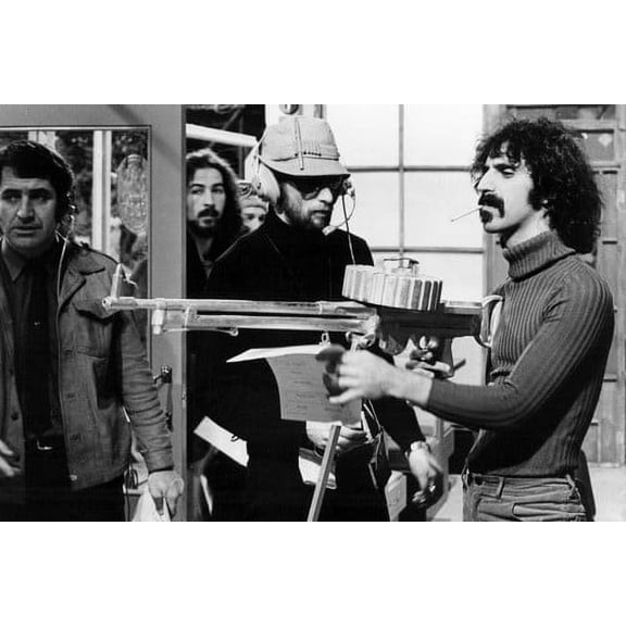 Frank Zappa Whith Machine Gun Rare Pic 24x36 Poster