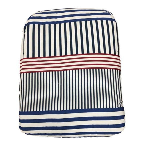 Frank and LuLu Americana Red White & Blue Stripe Twin Comforter & Sham Set