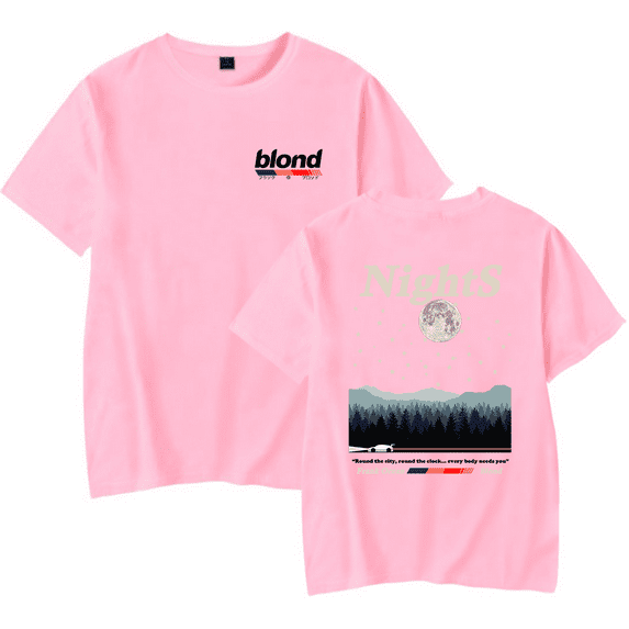 Frank ocean Merch Blond Blonde Nights T-Shirts Tee Summer Women Men Fashion Casual Streetwear Short Sleeve