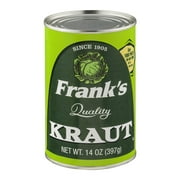 Frank's Quality Kraut Canned Sauerkraut 14 oz - Gluten-Free, Allergen-Free