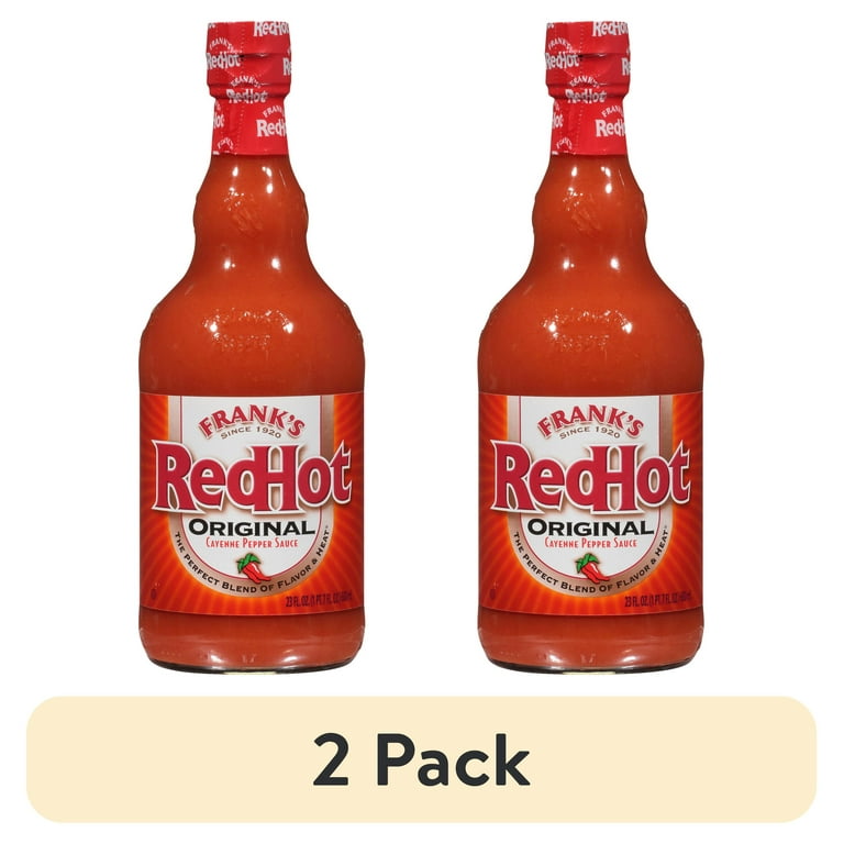 2 pack) Frank's RedHot Kosher Original Cayenne Pepper Hot Sauce
