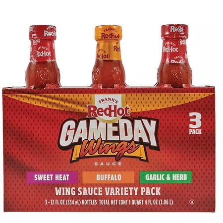 Frank's Red Hot Wing Sauce Variety Pack (12 oz., 3 pk.)