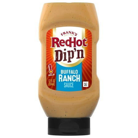 Frank's RedHot Buffalo Ranch Dip'n Sauce, 12.0 fl oz Bottle