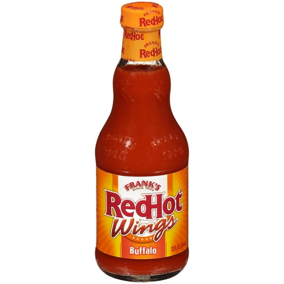 Frank's RedHot Buffalo Wings Hot Sauce, 12 fl oz (Pack of 32)