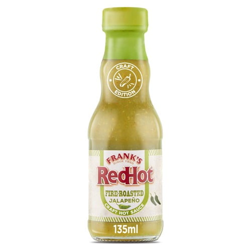 Frank's RedHot Fire-Roasted Jalapeno Craft Hot Sauce 135ml, British Import (Pack of 2)