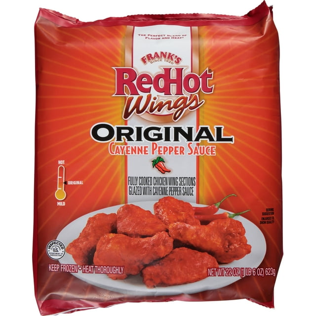 Frank's RedHot  Frozen Chicken Wings - Original, 22 oz