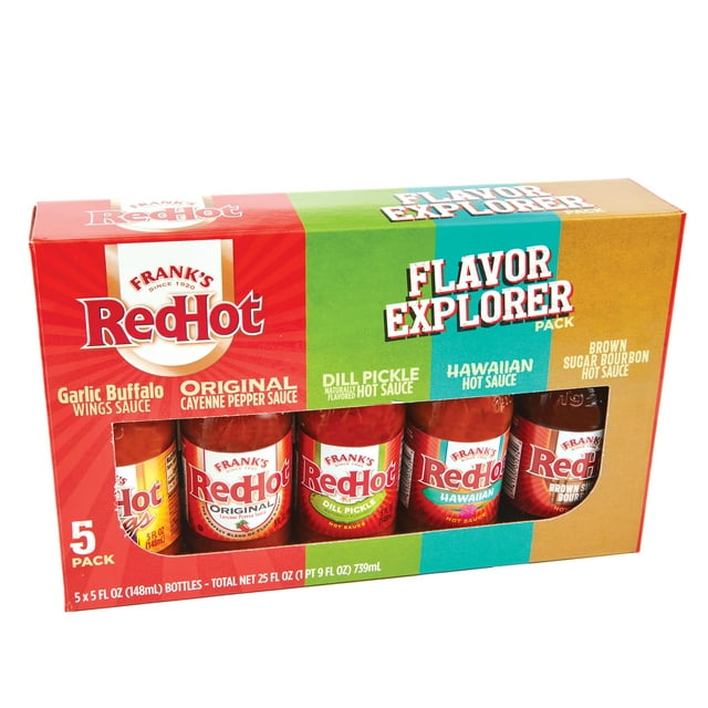 Frank's RedHot Hot Sauce, STF9 Flavor Explorer Variety Pack, Garlic ...