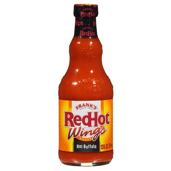 Frank's RedHot Kosher Hot Buffalo Wings Hot Sauce, 12.0 fl oz Bottle