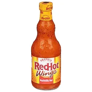 Frank's RedHot Nashville Hot Wings Sauce, 12 fl oz