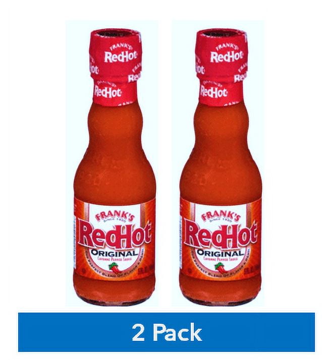Franks RedHot Original Cayenne Pepper Sauce (2 Pack) - 5 oz Bottles