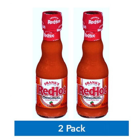 Franks RedHot Original Cayenne Pepper Sauce (2 Pack) - 5 oz Bottles