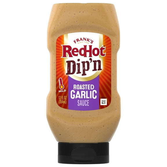 Frank's RedHot Roasted Garlic Dip'n Sauce, 12.0 fl oz Bottle