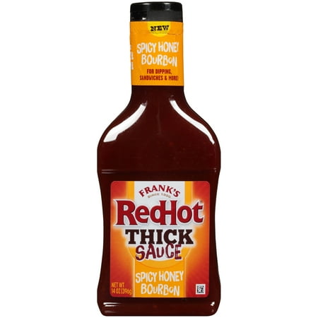 Frank's RedHot Spicy Honey Bourbon Thick Hot Sauce, 14.0 oz Bottle