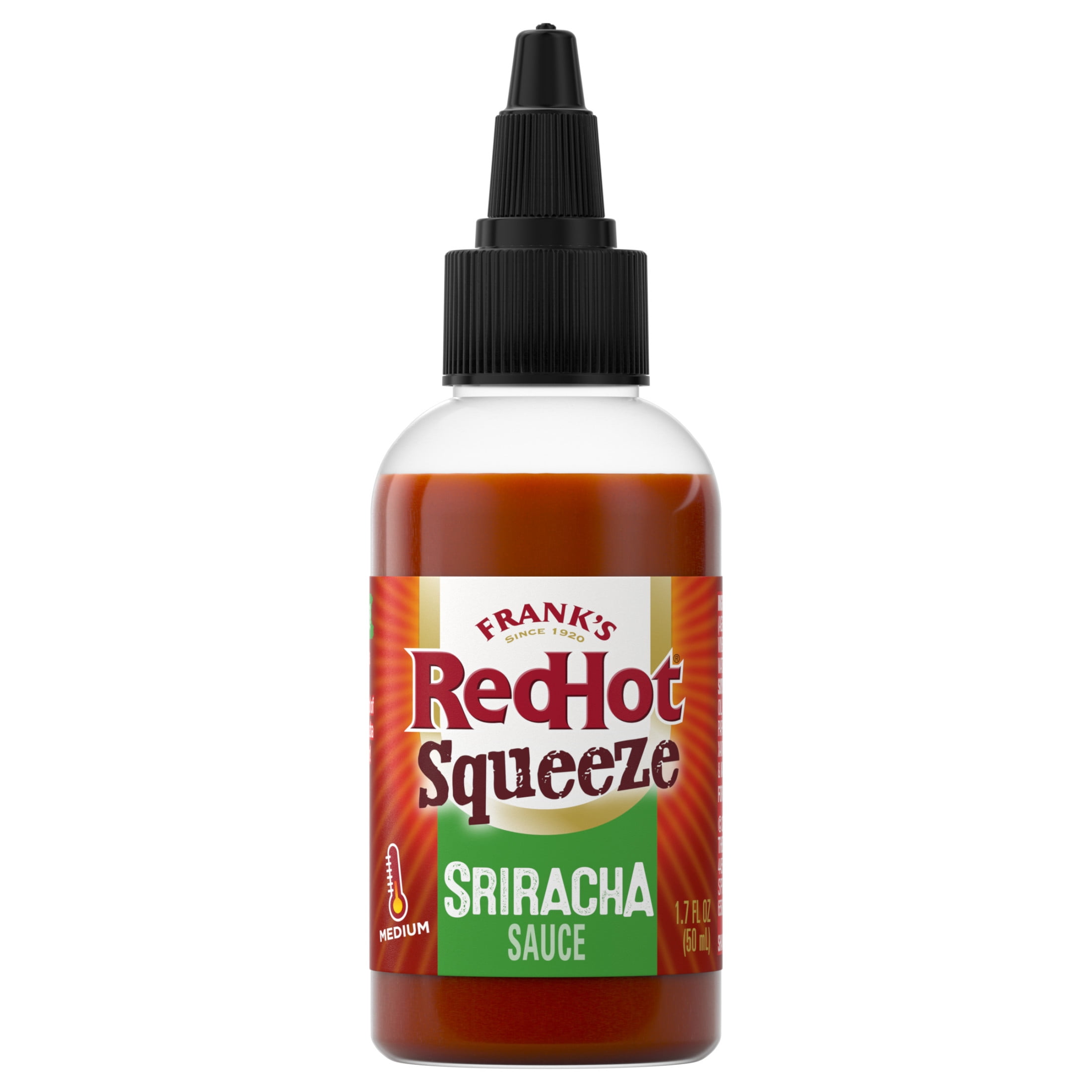 Frank's RedHot Sriracha Mini Squeeze Hot Sauce, 1.7 fl oz Bottle