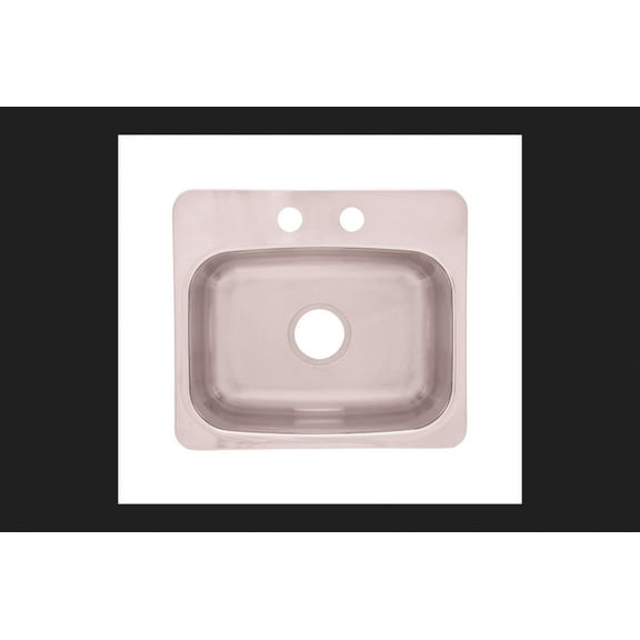 Franke Axis Stainless Steel 19-1/8" X 17" Dual-Mount Bar Sink, Single Bowl FBS1917-2