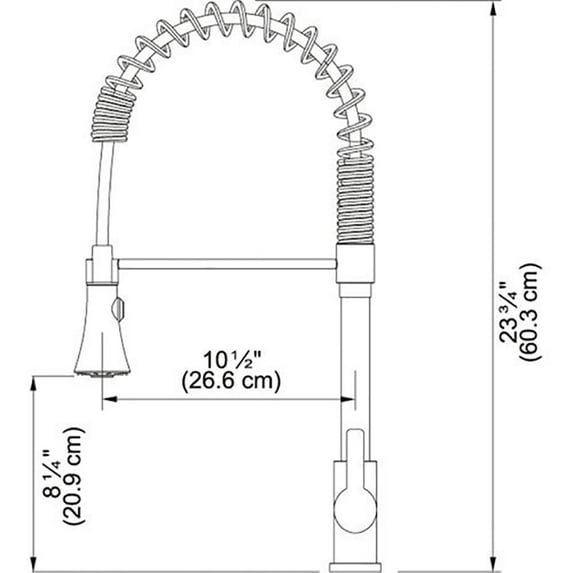 Franke Bern Pro Single Handle Pull Down Stainless Steel Kitchen Sink Faucet