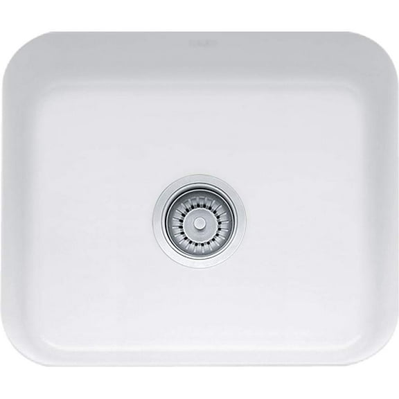 Franke CCK110-19WH Cisterna Undermount Kitchen Sink 19" White