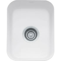 Franke Cck-110-13 Cisterna 14-9/16" Single Basin Undermount Fireclay Bar Sink - White