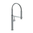 thumbnail image 1 of Franke FF4400 Pescara 18 1/8" Single Hole Deck Mounted Pulldown Kitchen Faucet In Polished Chrome, 1 of 2