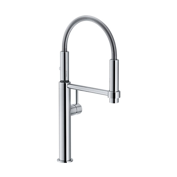 Franke FF4400 Pescara 18 1/8" Single Hole Deck Mounted Pulldown Kitchen Faucet In Polished Chrome