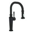 thumbnail image 1 of Franke Ff5200 Absinthe 1.75 GPM Single Handle Pull-Down Spray Kitchen Faucet - Black, 1 of 4