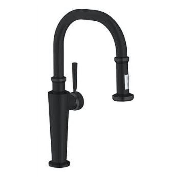 Franke Ff5200 Absinthe 1.75 GPM Single Handle Pull-Down Spray Kitchen Faucet - Black