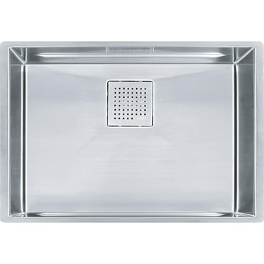 Franke PKX11025 Peak 25" Single Bowl Undermount Kitchen Sink Stainless Steel